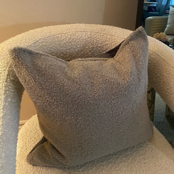 Navy and Gray Textured Accent Pillows - Picture 3 of 4